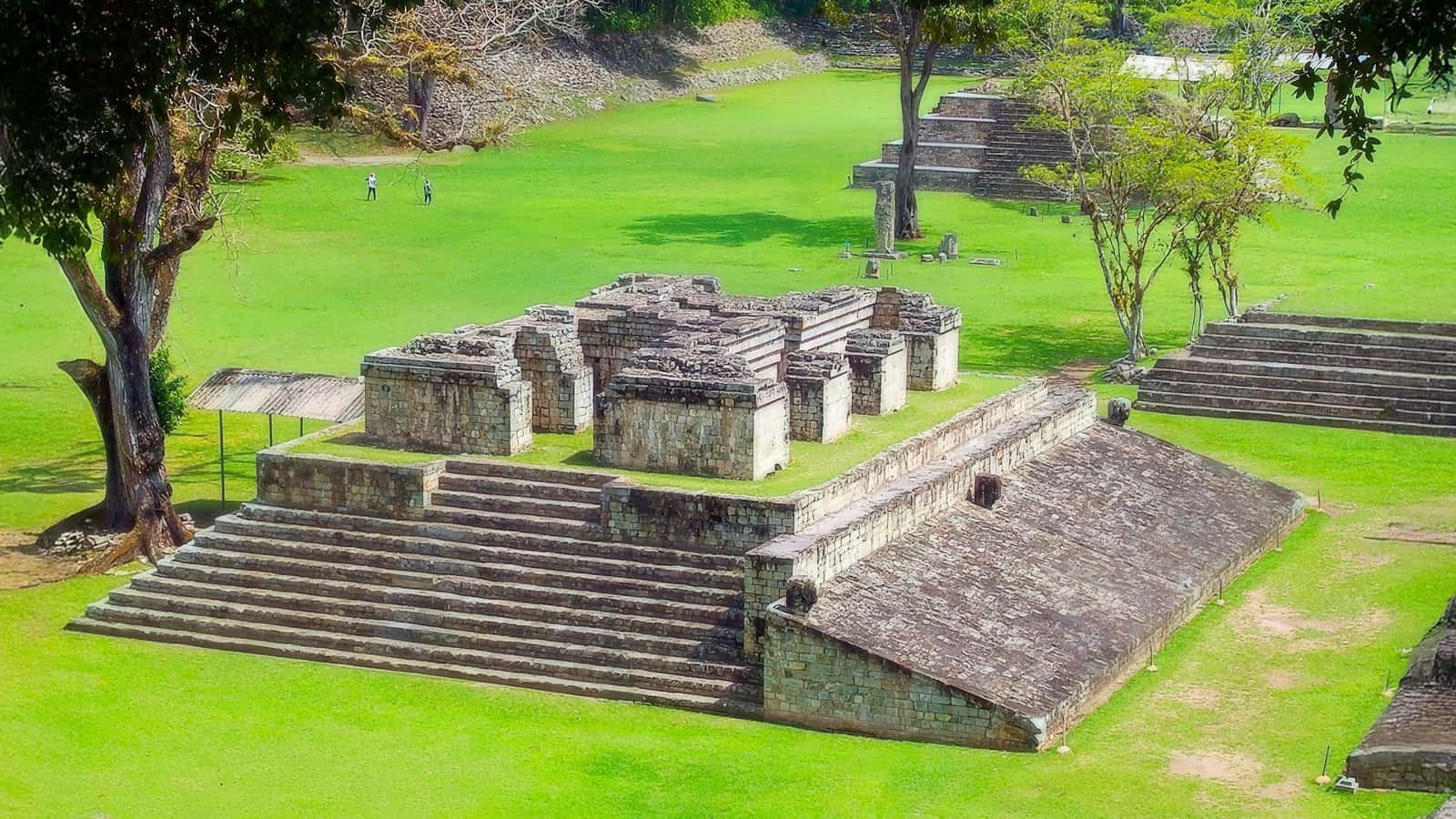 The Maya Ball Court, an ancient Maya ruins at Copan Archaeological Site in Honduras