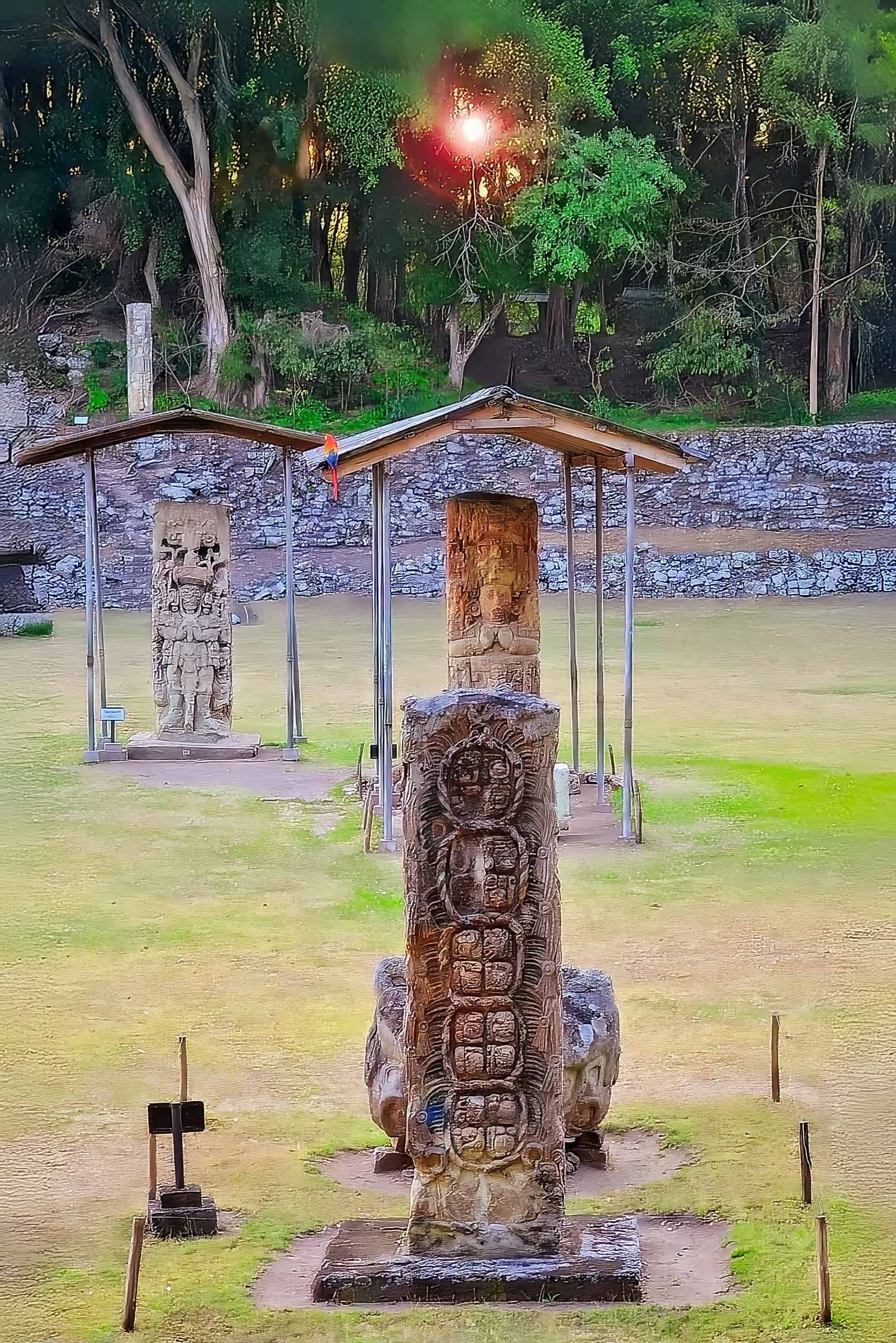 Stelas F C and B – Spring equinox Copan Stelas F C and B - Spring equinox Copan